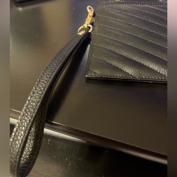 YSL Saint Laurent Monogram Matelassé Cassandra Leather Pouch - Picture 5 of 7
